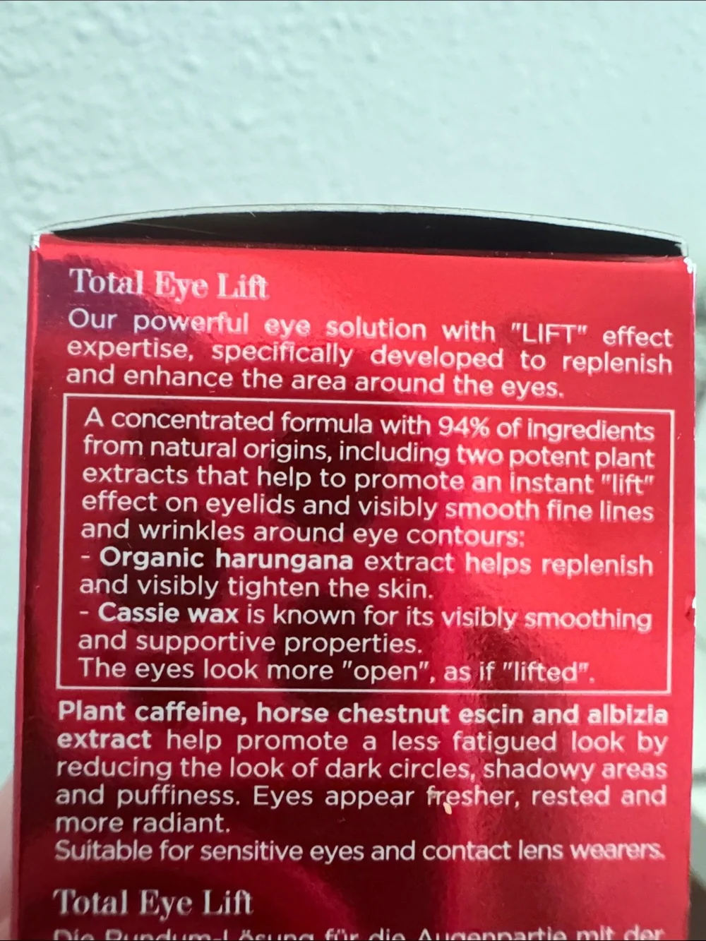 Clarins Total Eye Lift New
